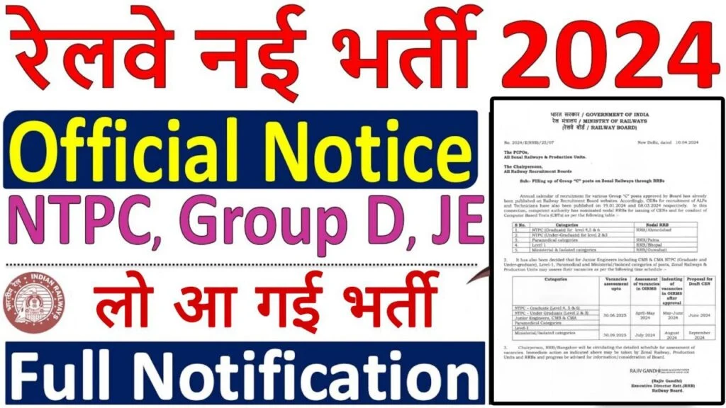 Railway Group D Vacancy Notice: